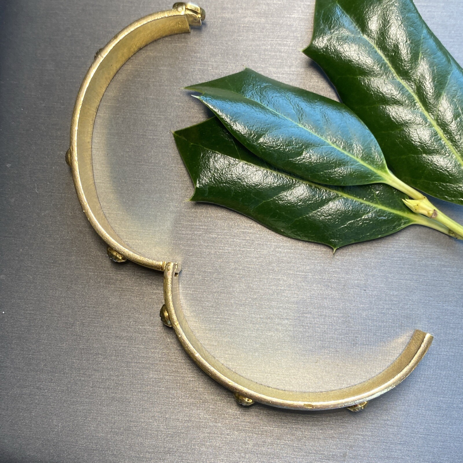 Vintage Henri Bendel Bangle Bracelet Estate Jewelry Pre-Owned Enamel Screw Logo