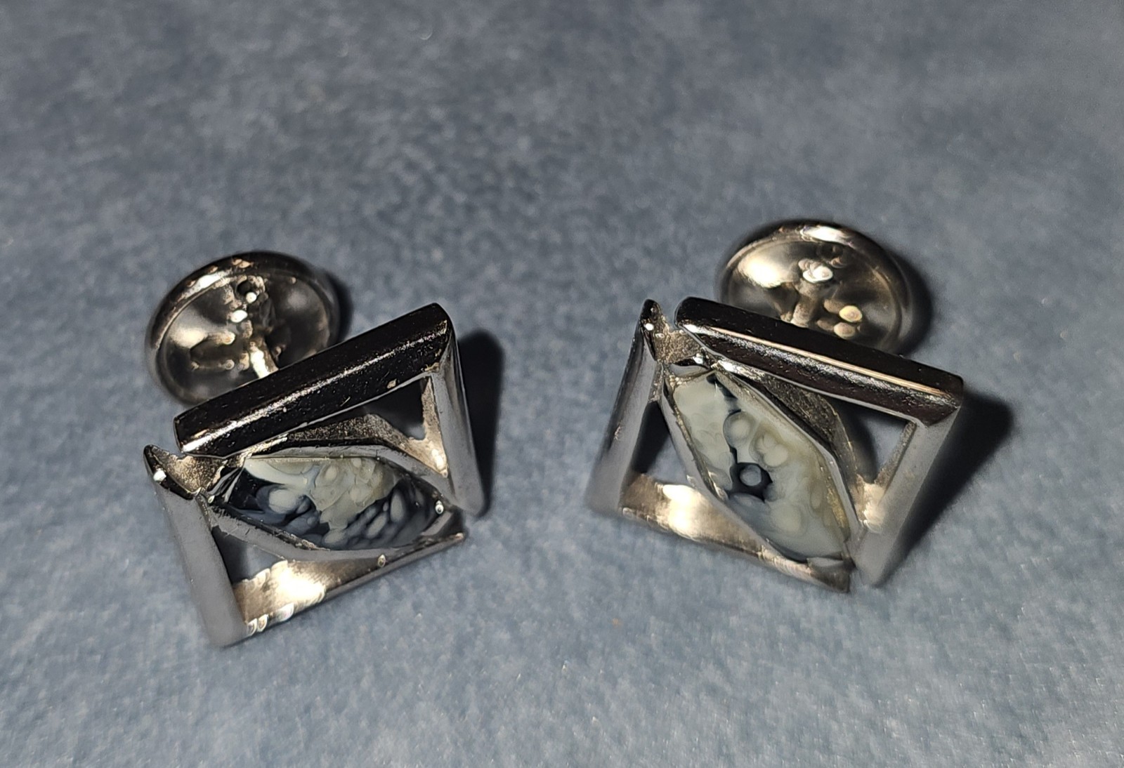 Vintage Agate Cufflinks 1950’s
