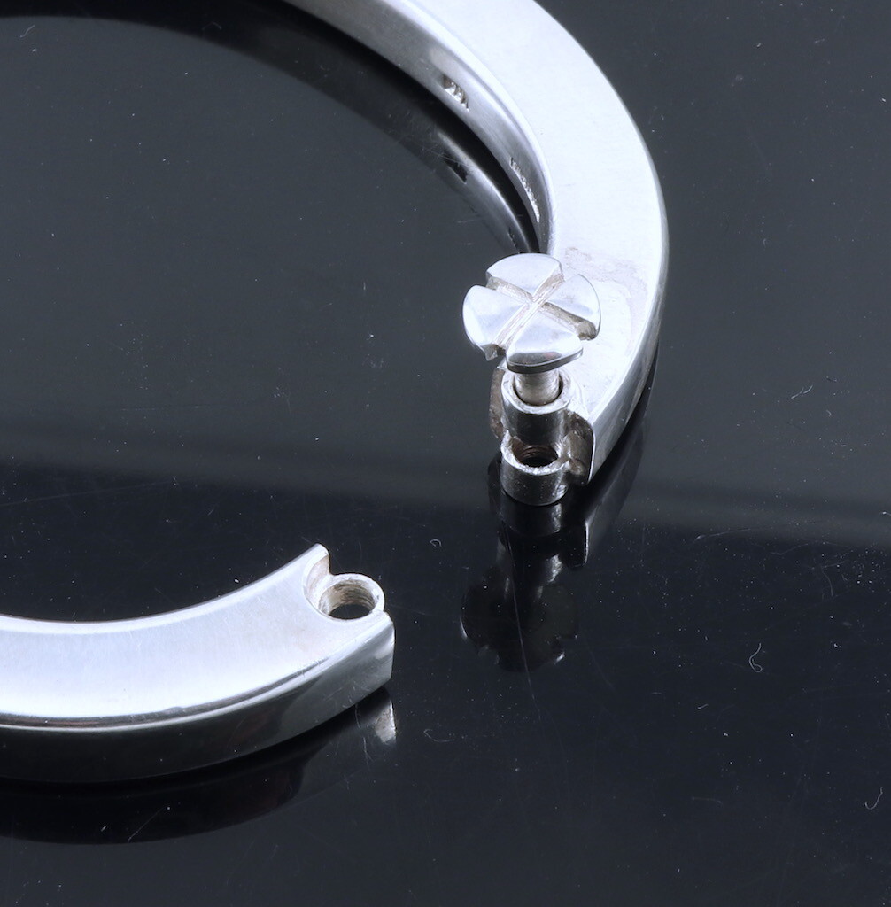 Boy Johansen. Hindged Sterling Silver Bangle. 1960s