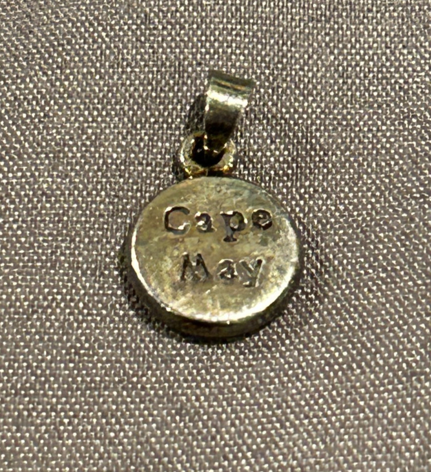 Vintage Cape May NJ Sterling Silver 925 Charm Pendant Souvenir Jersey Shore