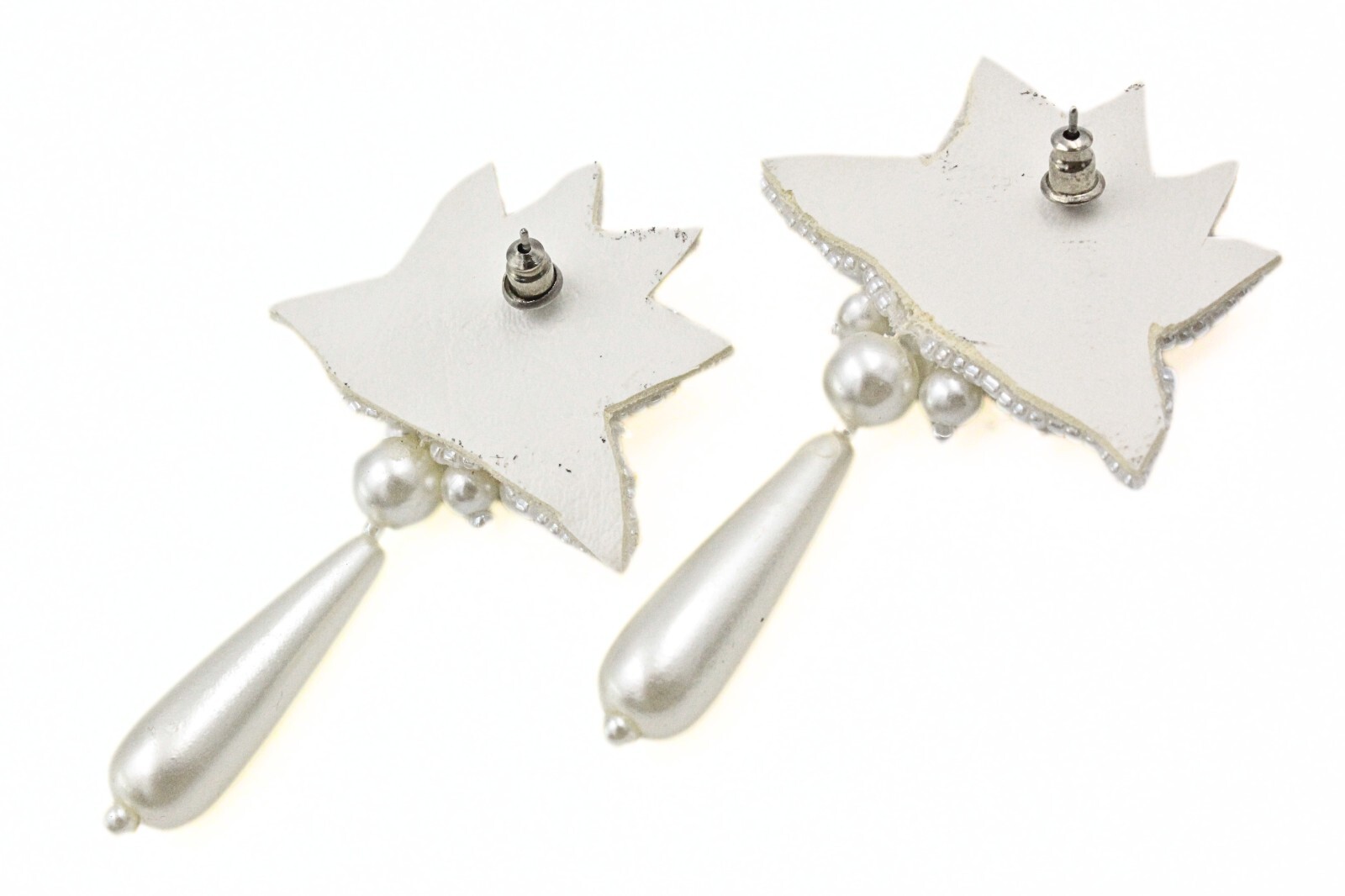 Classic Tear Drop Faux Pearl Cluster Acrylic Beach Dangle Drop Earrings