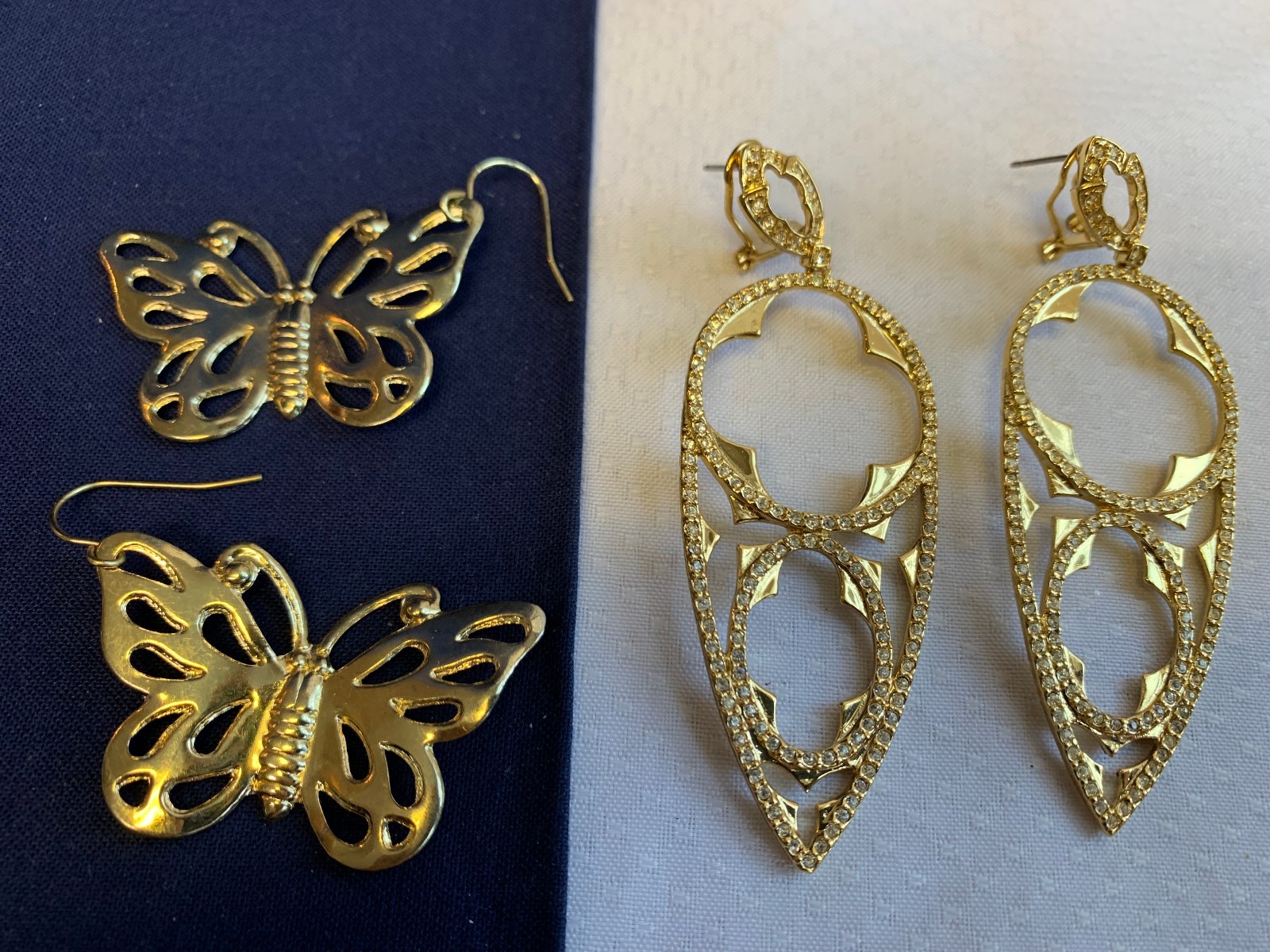 Vtg Earring Lot Costume Jewelry Monet LTR Avon Camphor Glass Enamel Faux Gems