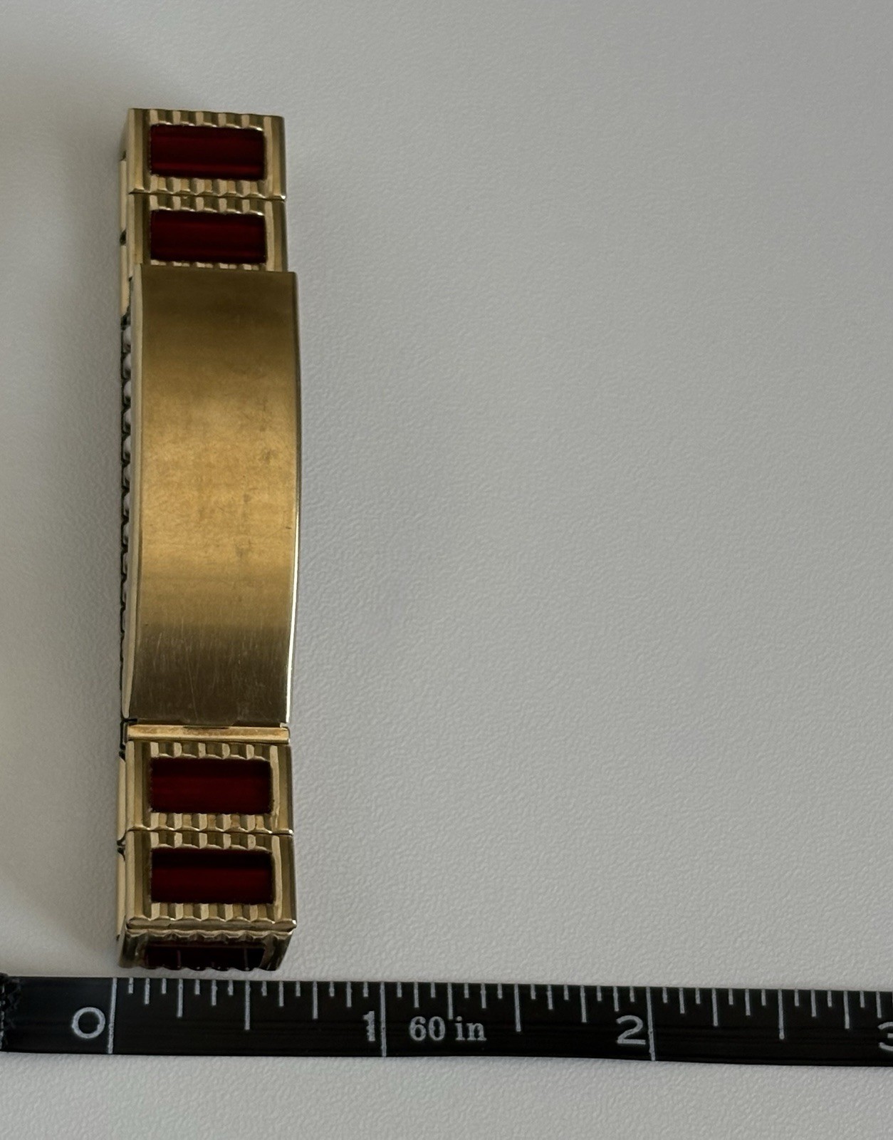 Spiedel 10k Gold Filled ID Hidden Secret Photo Bracelet 1950s MCM Expandable VTG