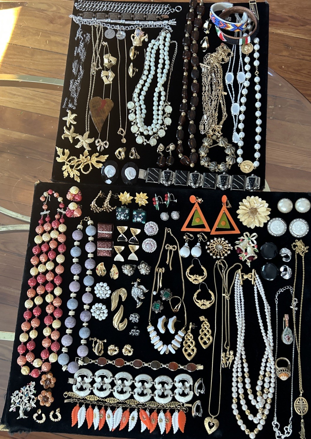 80 Vintage lot jewelry unbranded wearable Trifari Monet Coro Avon Italy Marvella