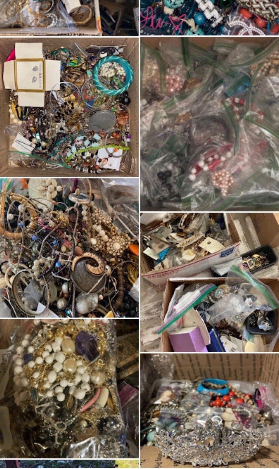 Costume Jewelry Lot (Vintage; Wearable; Resell) 2lbs