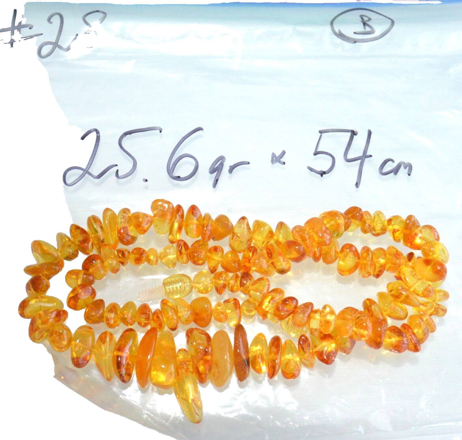 ✅54cm = 26gr RUSSIAN SOVIET BALTIC AMBER BEAD NECKLACE 琥珀 BRACELET STONE PENDANT