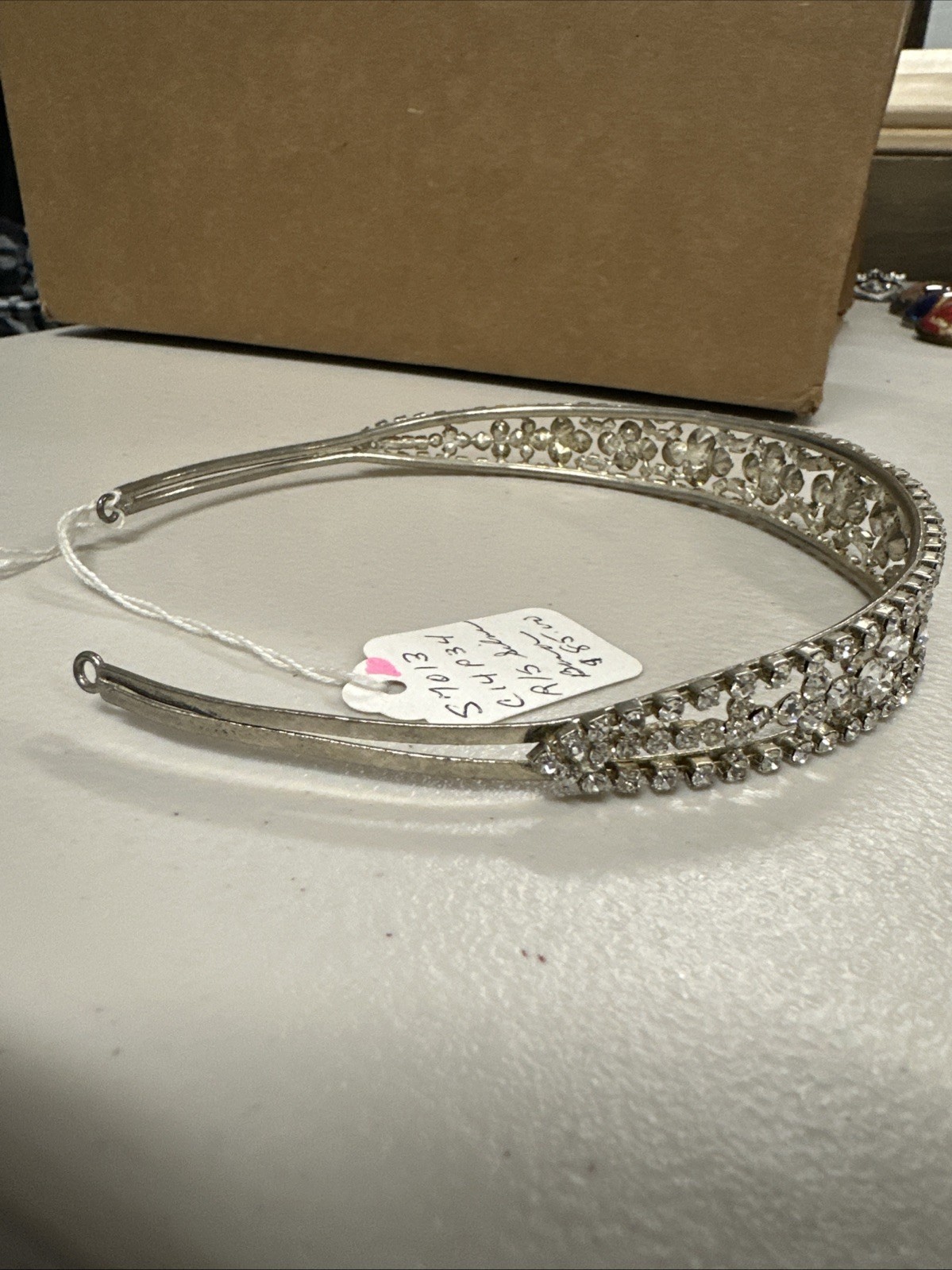 Auction Lot #2 : Rhinestone Headbands and Brooch +