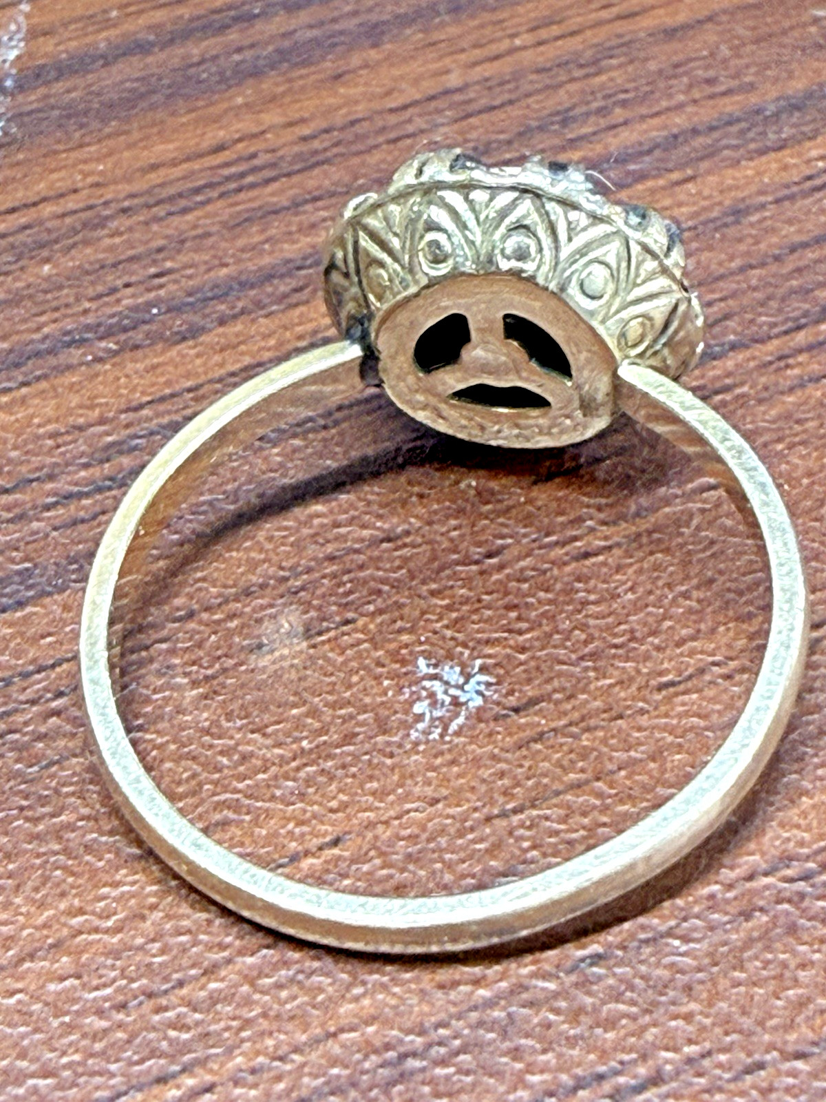 Victorian Gold-Filled Clark & Coombs Daughters of Rebekah Fraternal Ring Antique