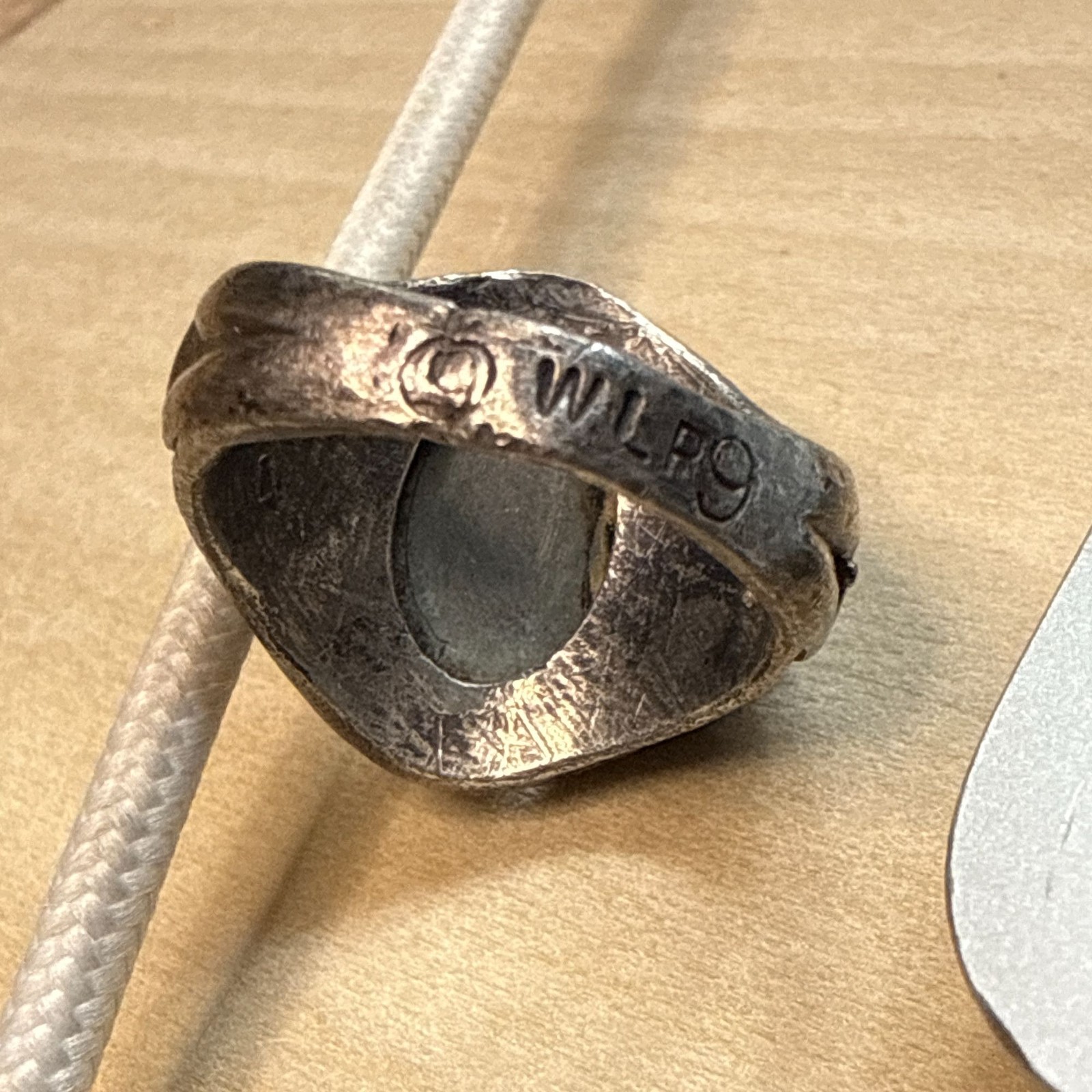 Brutalist Art Jewelry Ring | Figural Male & Female Forms | WLP Signed Studio Sil