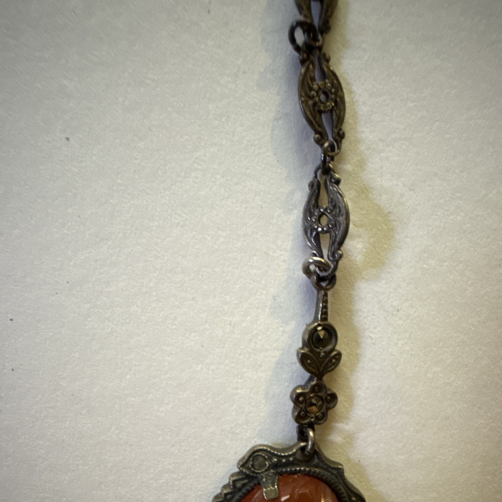 Vintage Revival Necklace Art Deco Style Glass Filigree Festoon Choker