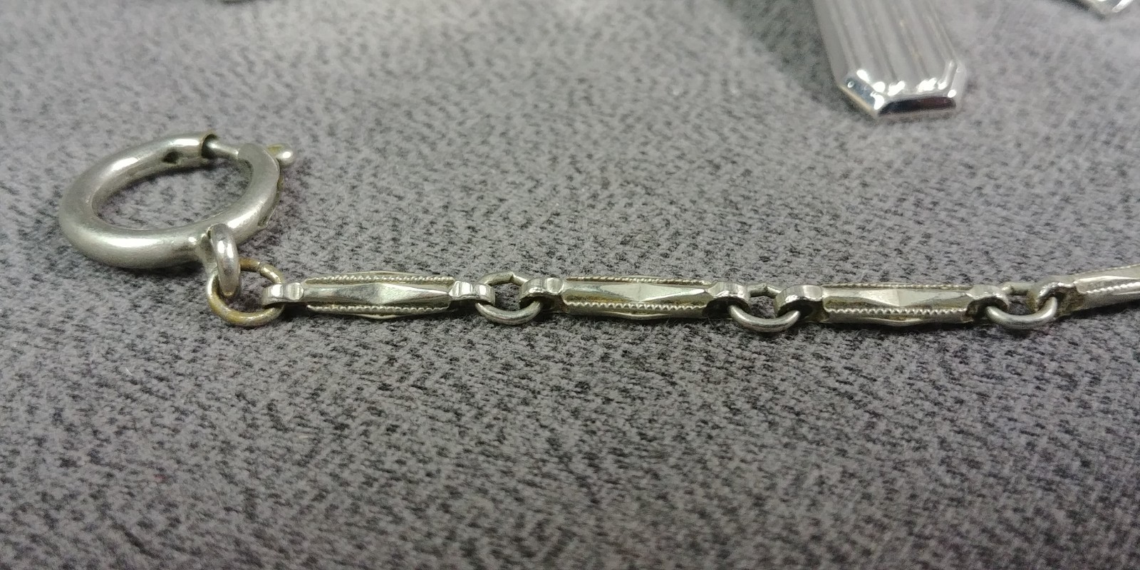 4 Tie Bar Clip Watch Chain Fob Marvel Sterling Silver Swank Comedy Tragedy Masks