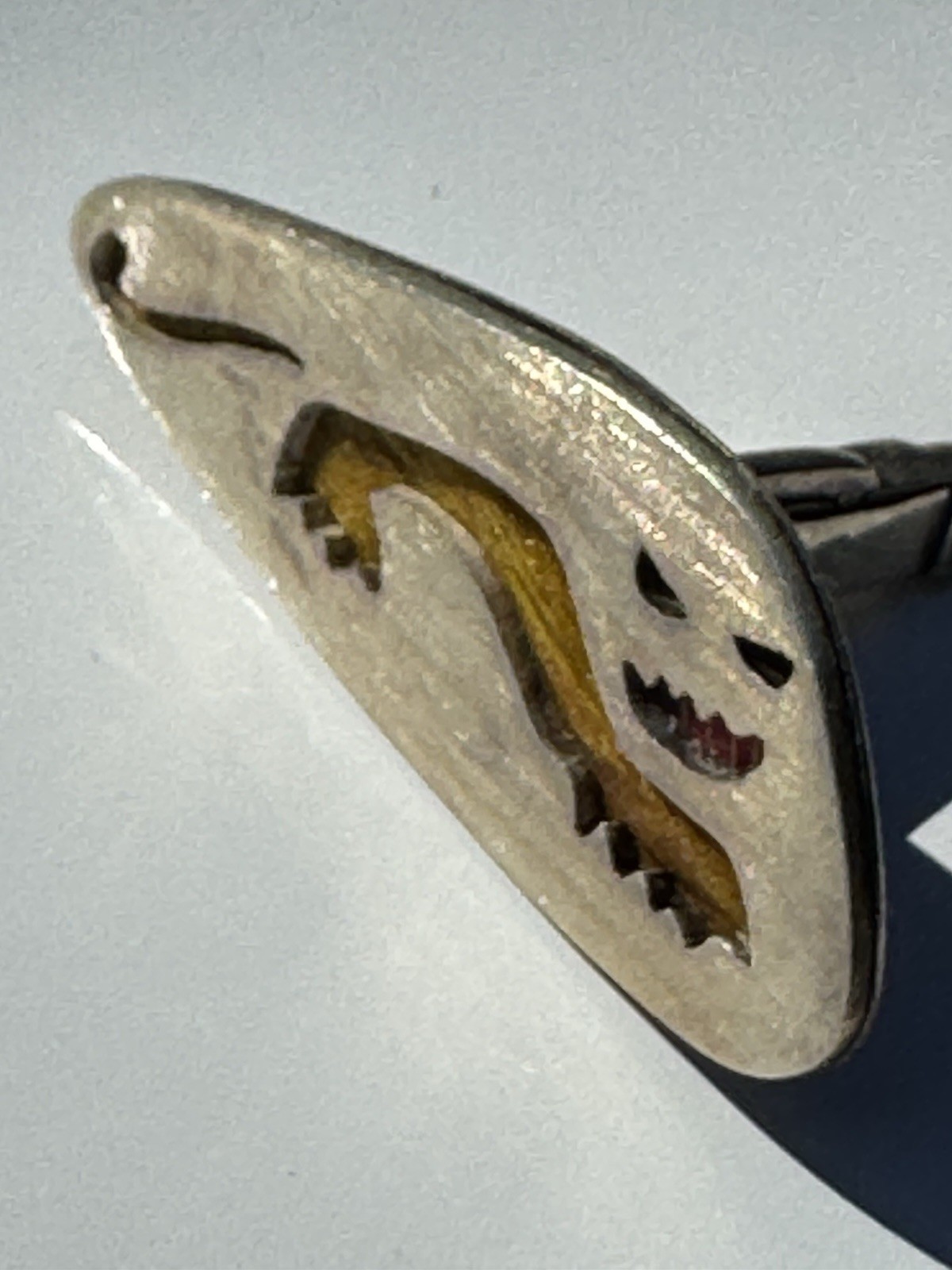 Sterling Silver LOS CASTILLO jaguar cufflinks vintage