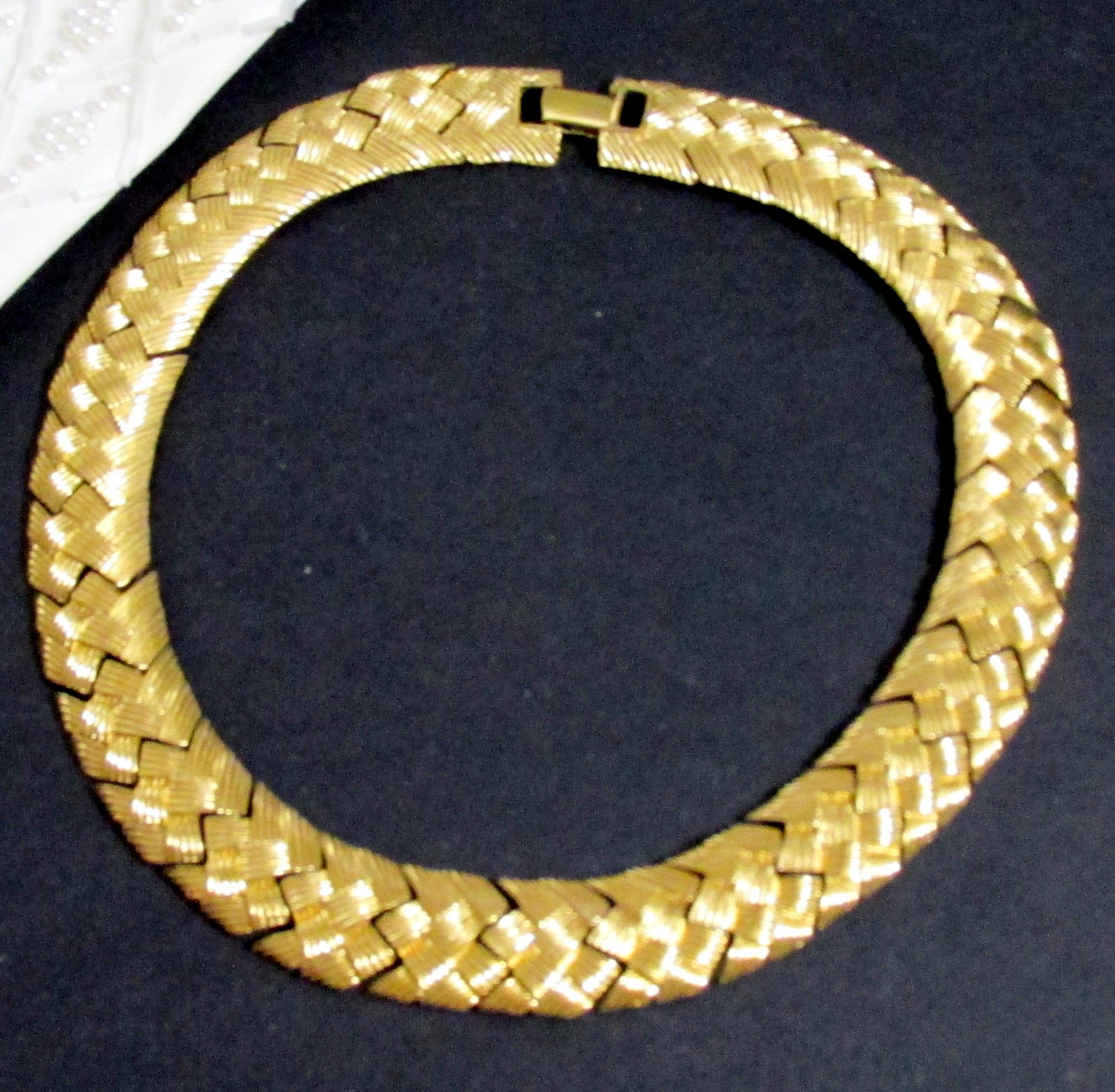 VTG NAPIER GP BRAIDED WOVEN CHAIN 16″ NECKLACE ELEGANT CLASSIC EXC