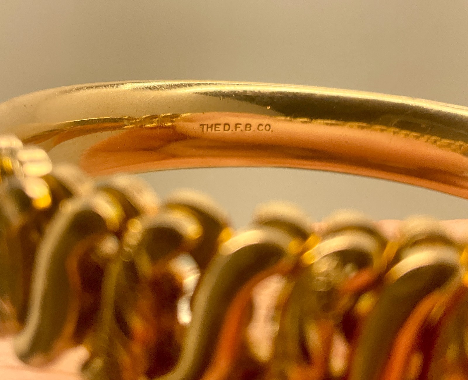 Beautiful Antique 12k Gold 1940’s The D.B.F. Co Carmen Expansion ID Bracelet