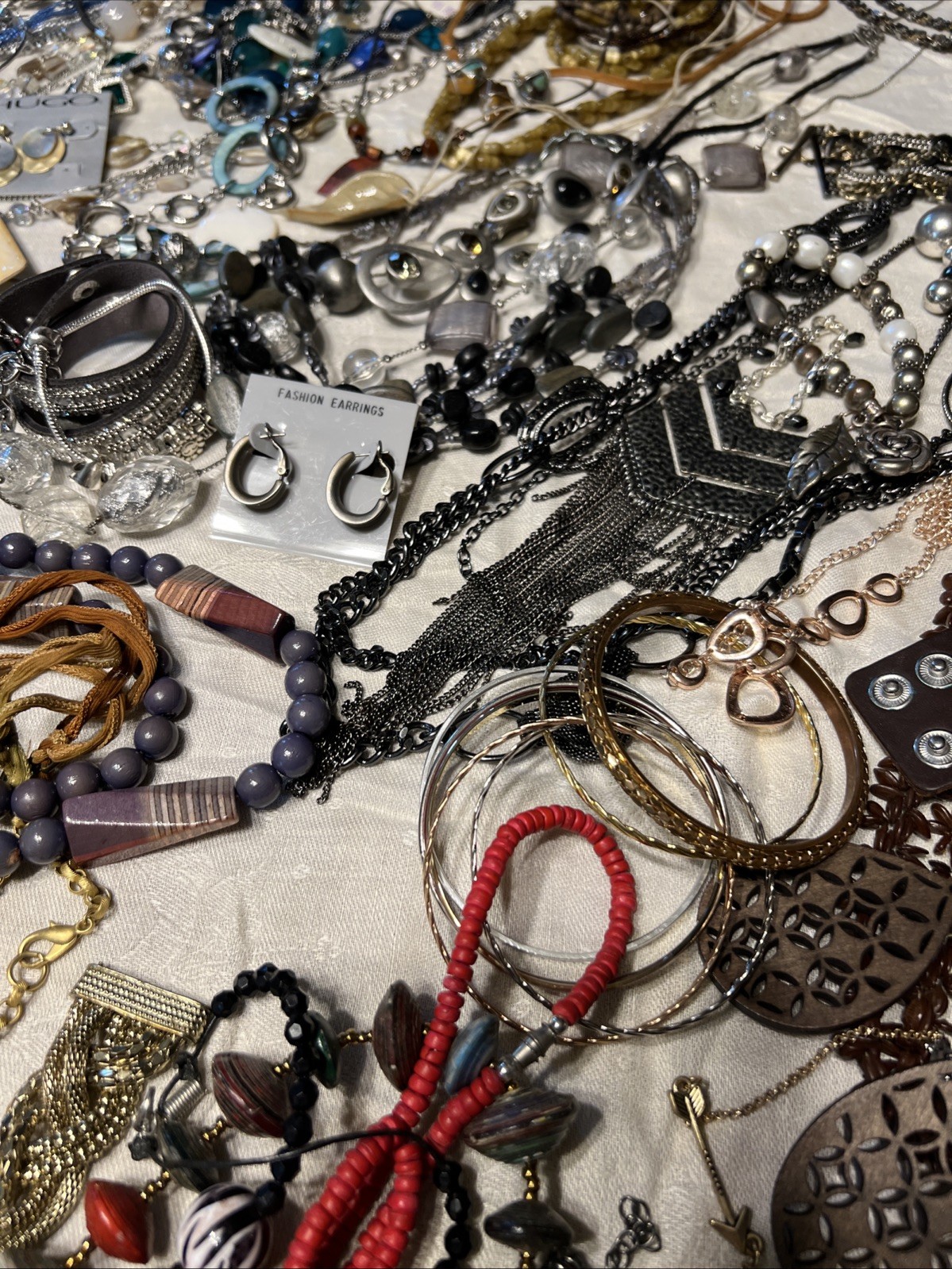 180pc VTG To Now Boho Artisan Eclectic Jewelry Lot Festival Maximalist Global