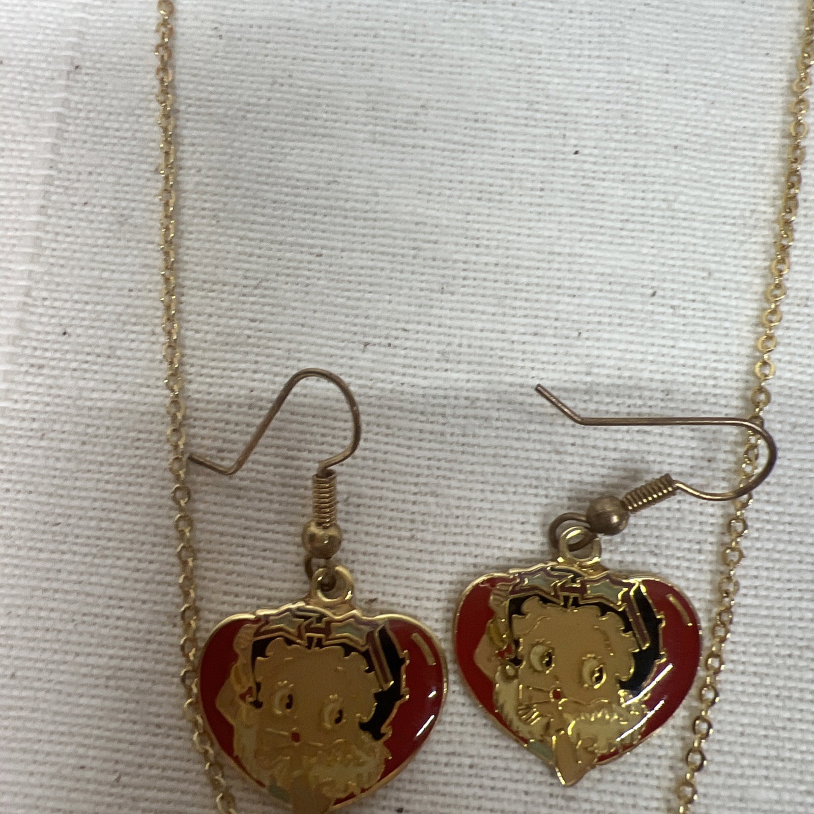 Betty Boop Vintage 90s Jewelry Round Pair Of Earrings Sterling Silver 925 Mex