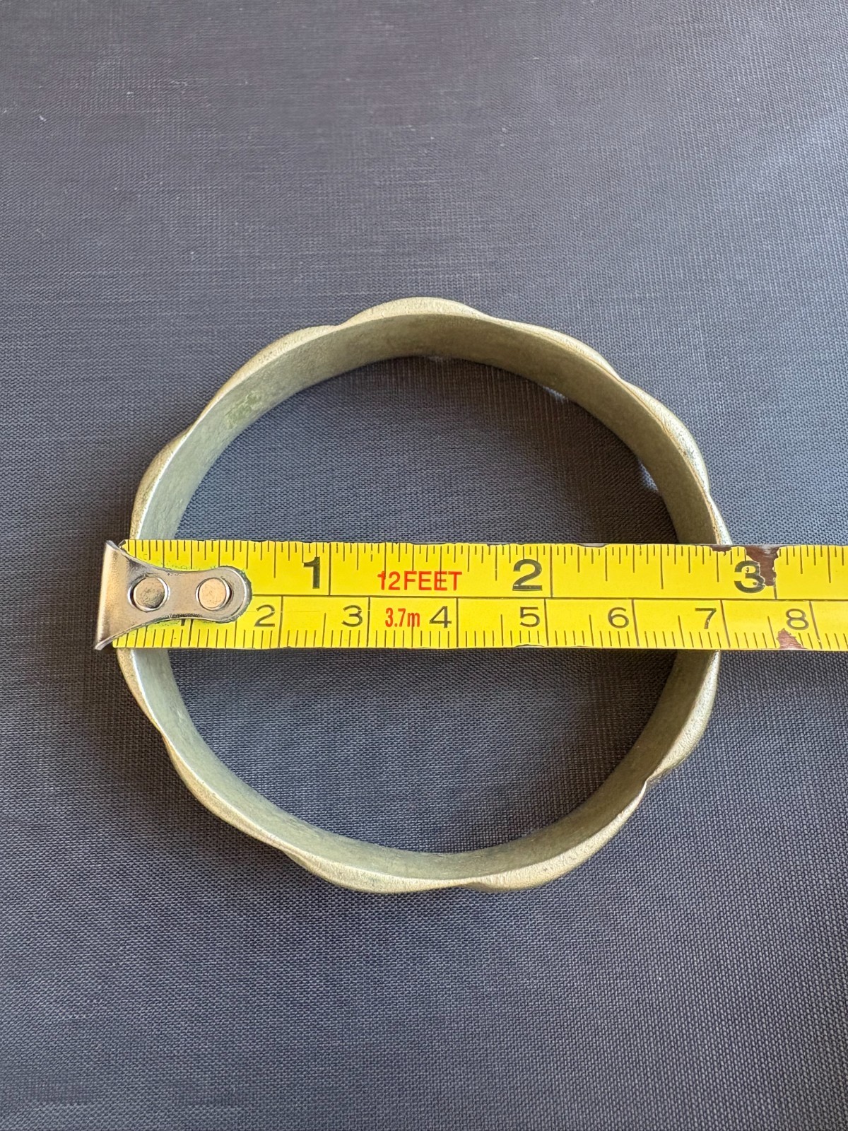 Antique Handmade Bronze Bracelet Old Berber Moroccan Bangle Tribal Ethnic Cuff