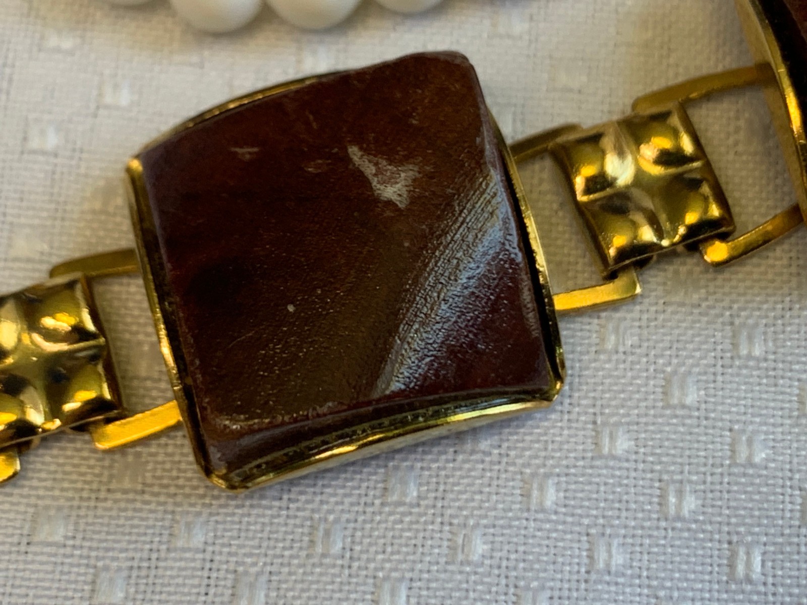 Vtg Costume Jewelry Lot Mid Century Modern Natural Earthtones Wood Faux Coral