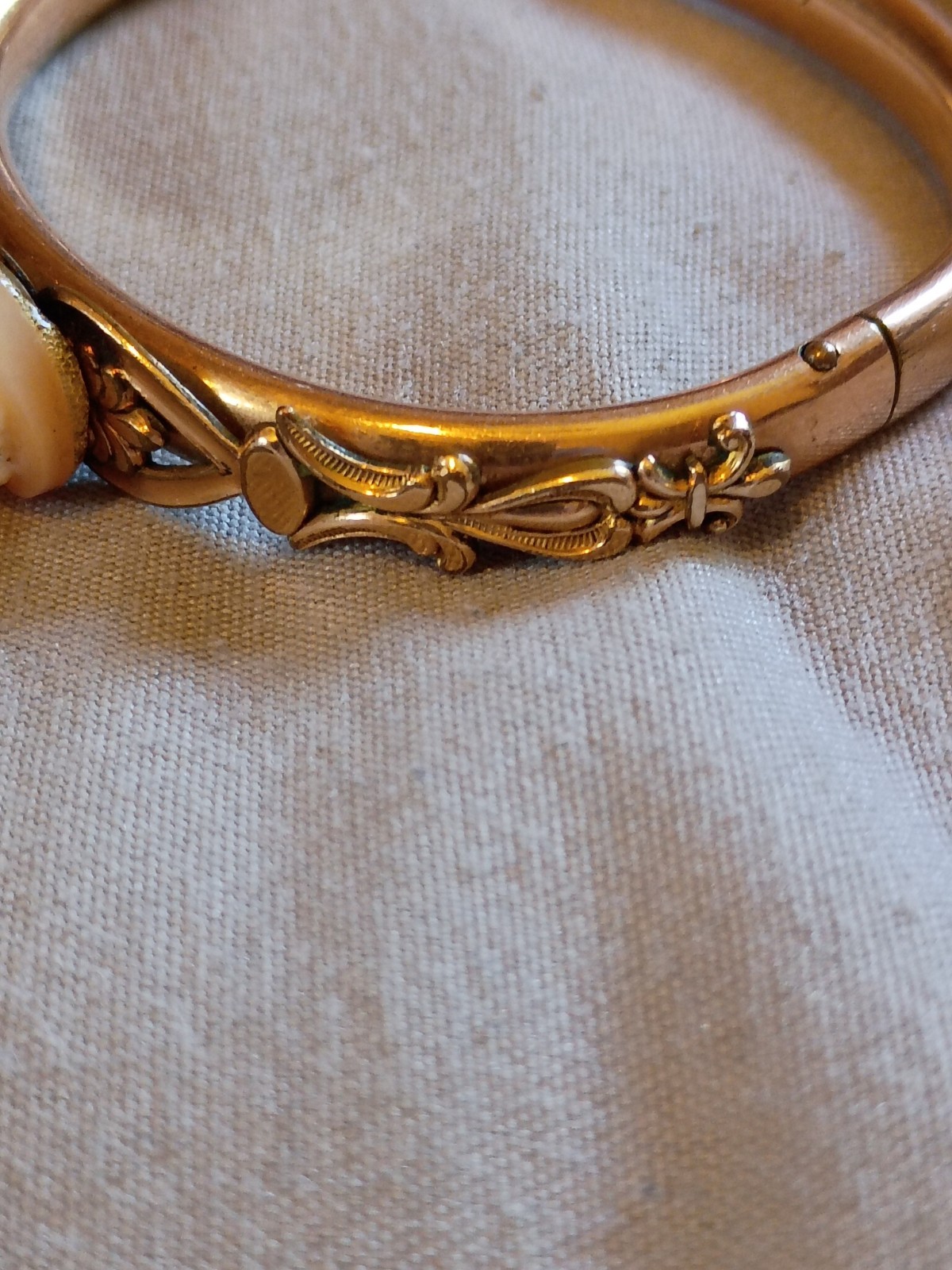Antique Repurposed D.I.X. Gold Filled Bracelet.