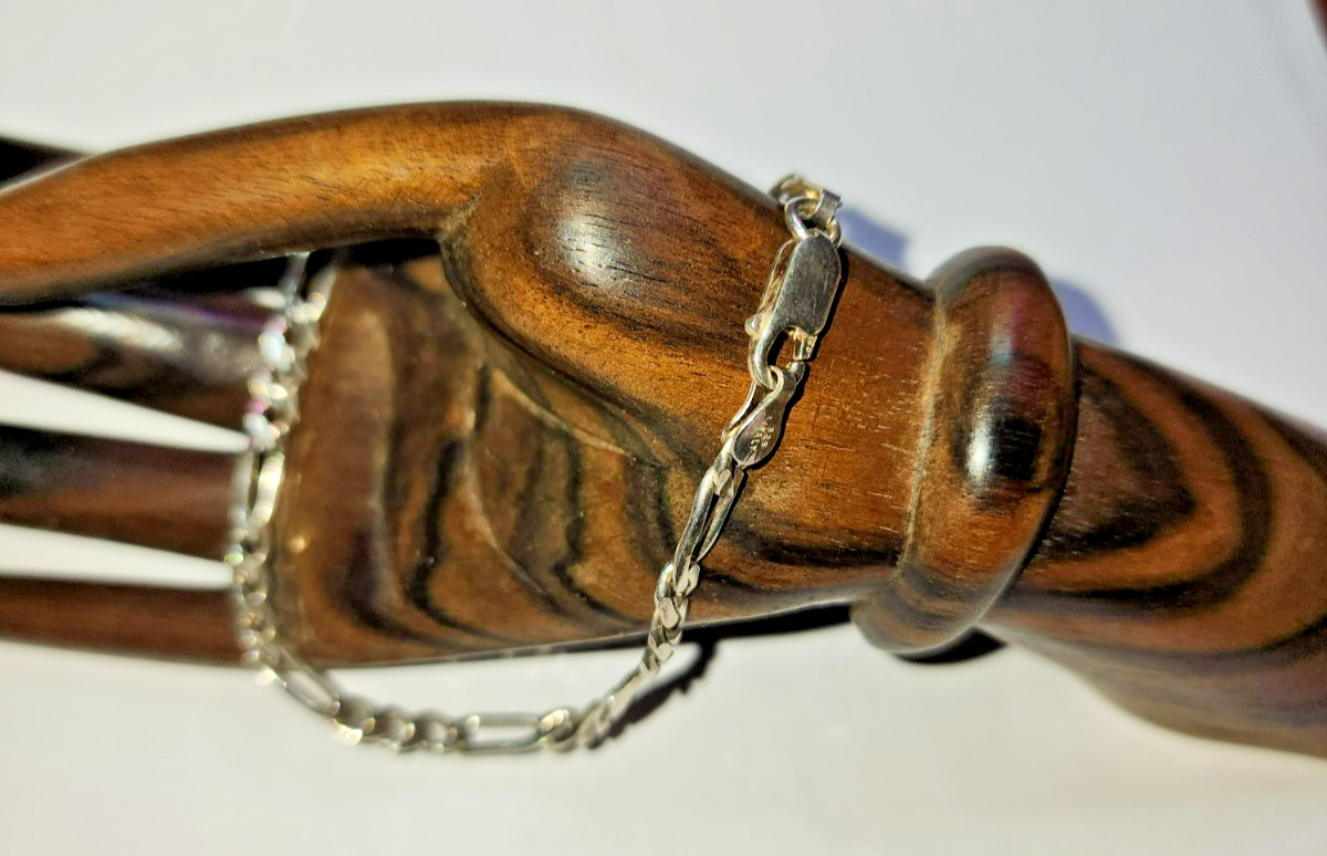 AZ Italy Figaro Sterling Bracelet or Anklet 8″