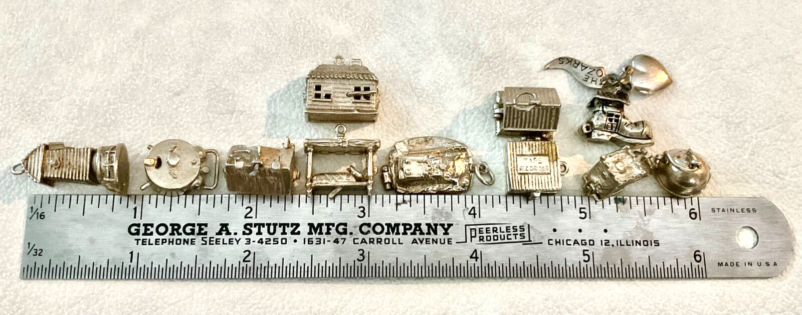 Vintage Sterling Silver MECHANICAL Charm England Choose