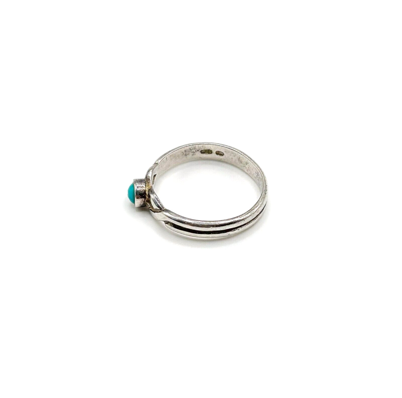 Vintage Sterling Silver 925 Ring w/ Possible Turquoise Center Stone, Size 7