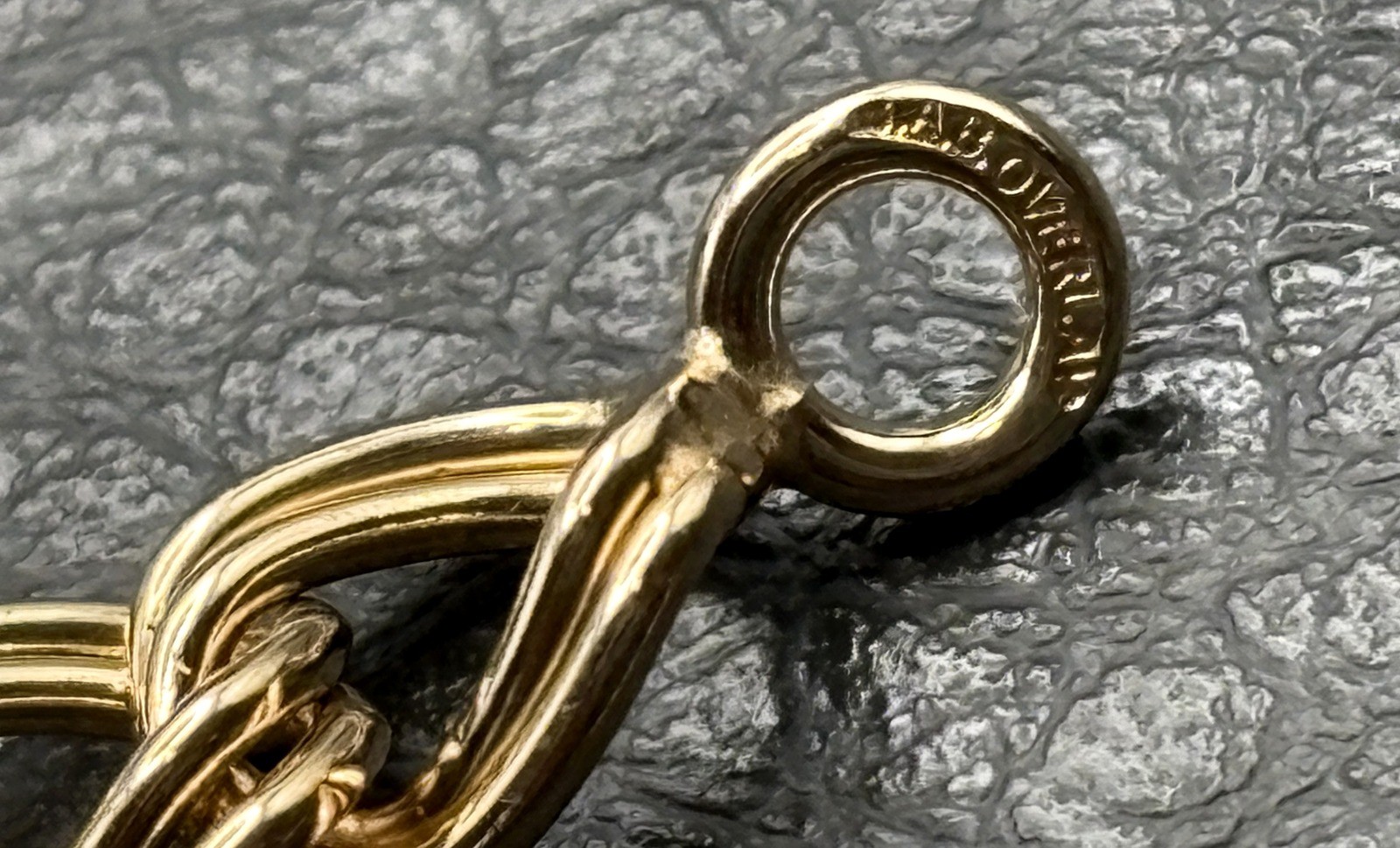 VTG Yellow Gold Fill 6.5MM Double Link Starter Charm Bracelet 7.75”