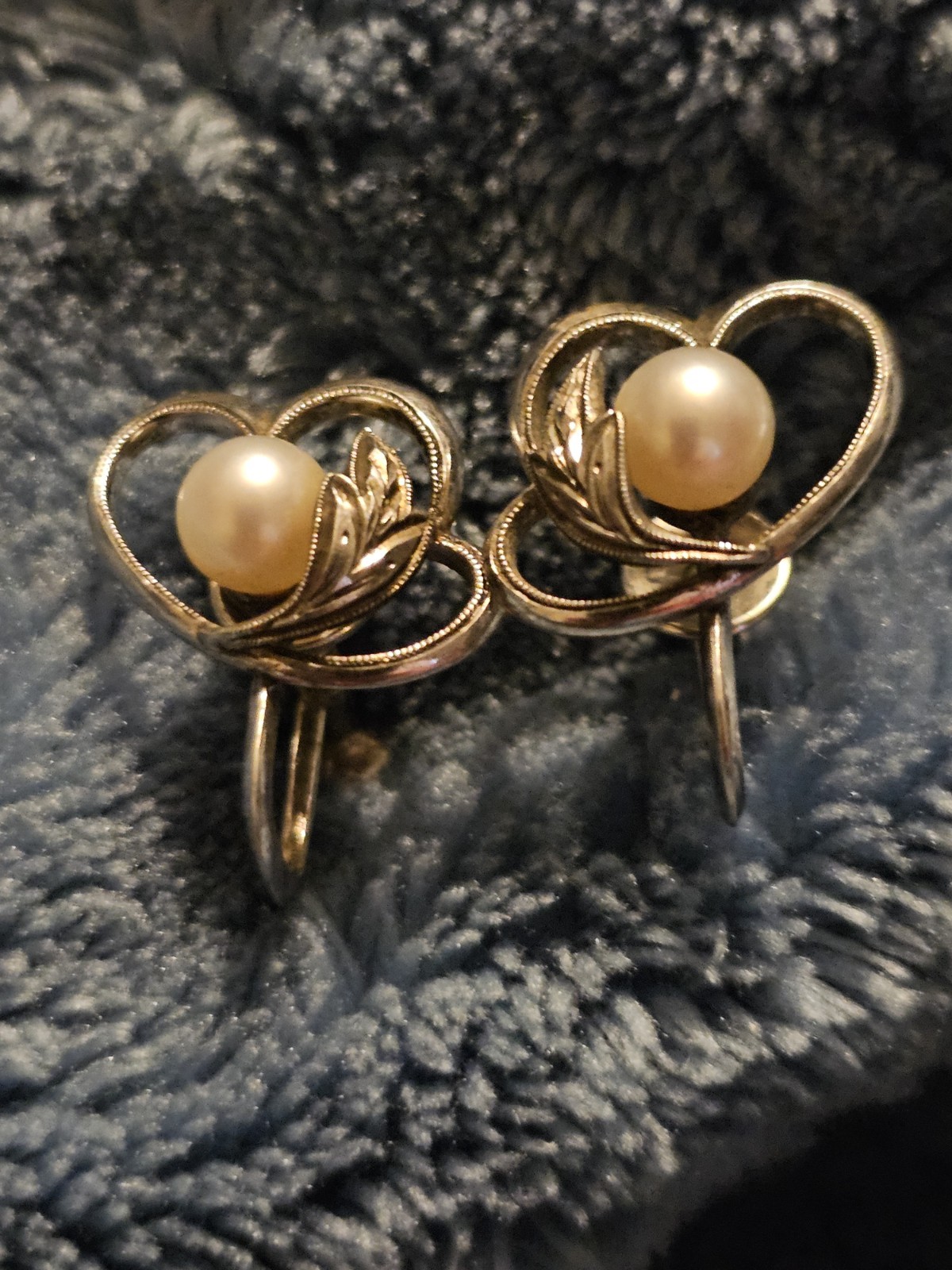 Vintage Mikimoto Pearl Sterling Silver Earrings: 1950s Screw Back Jewelry