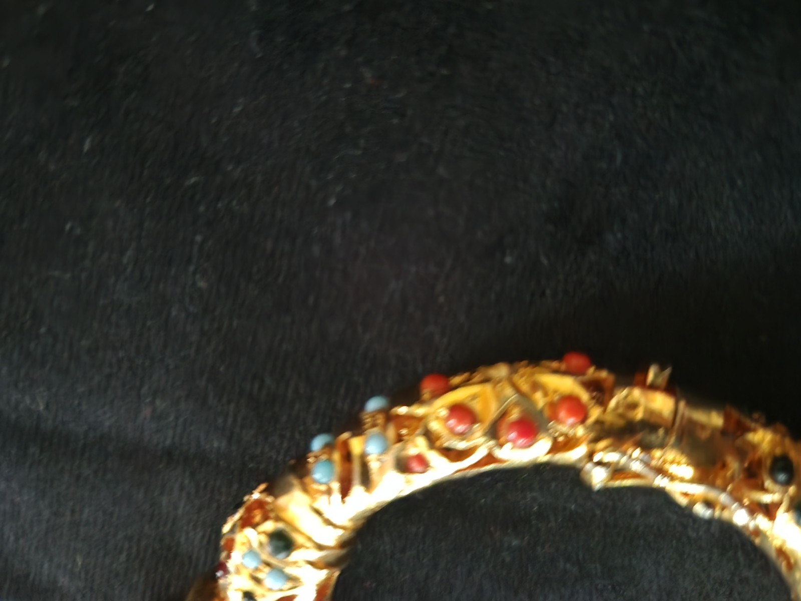 Antique Mughal Elephant Wedding Cuff Bracelet Gold Plated