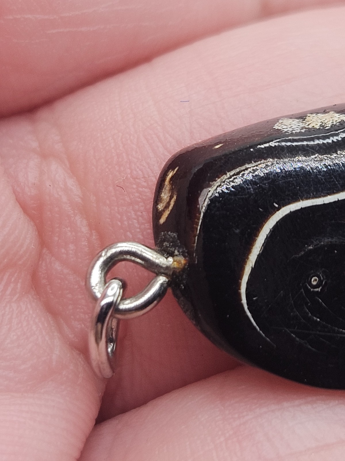 Vintage Black Coral Pendant