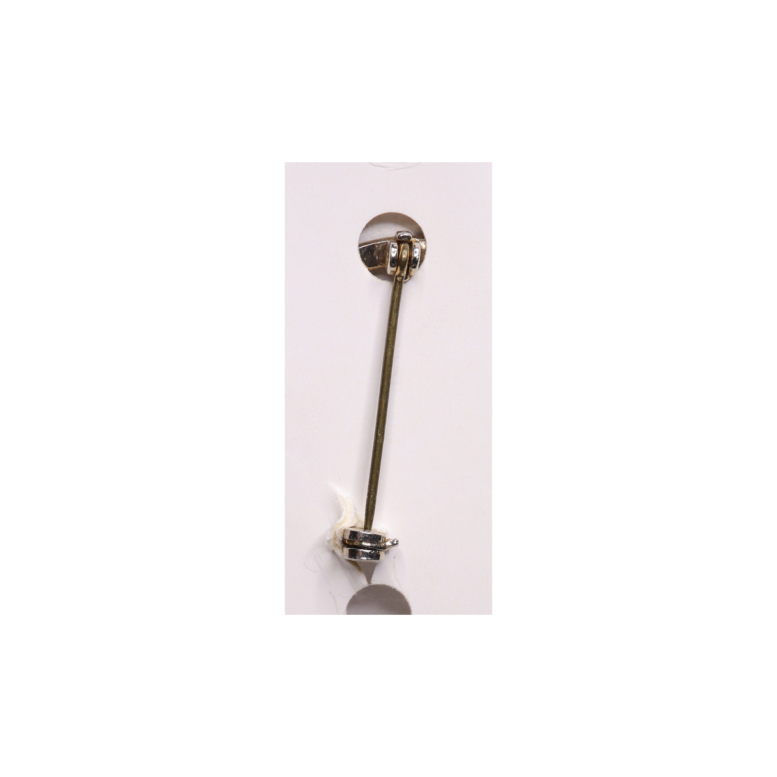 Silver Tone Metal Circle Brooch Pin 1 Inch Safety Pin Closure