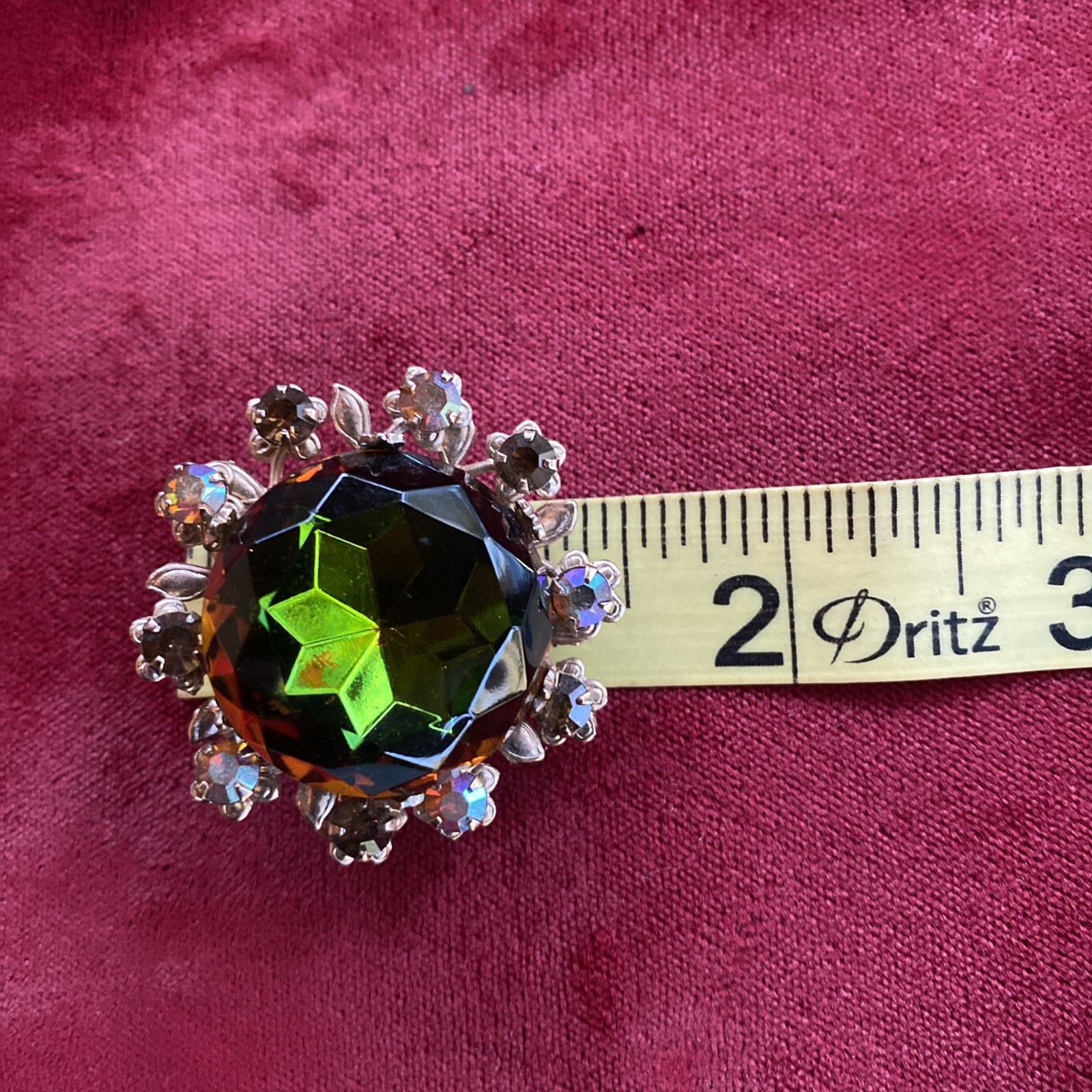 VINTAGE JULIANA DeLizza and Elster Brooch & Earrings Set-Rhinestone-STUNNING