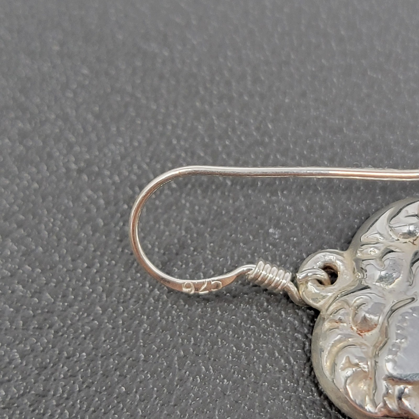 925 Sterling Silver Hearts & Flowers Dangle Drop Earrings