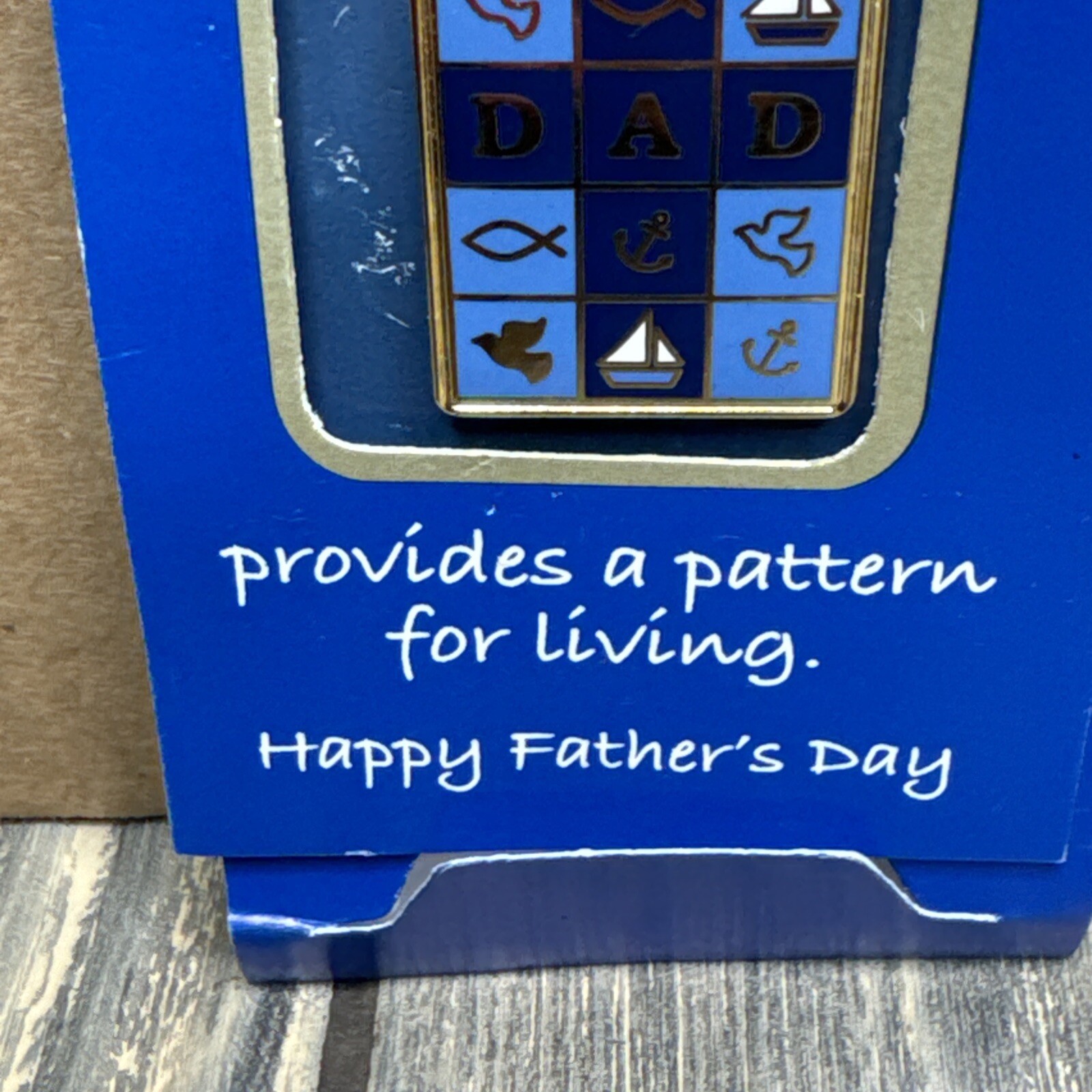 A Father Provides A Pattern For Living Fathers Day Pin Valley Casting Blue 1″