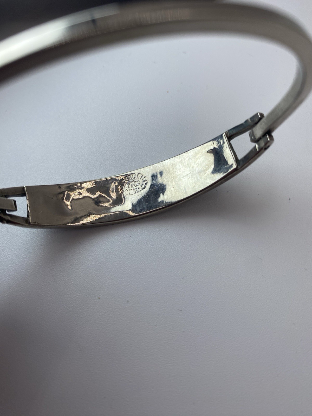 Pick (1)Mexico Silver Abalone Inlay Tension Cuff Bracelet-Black,Purple, or Pink