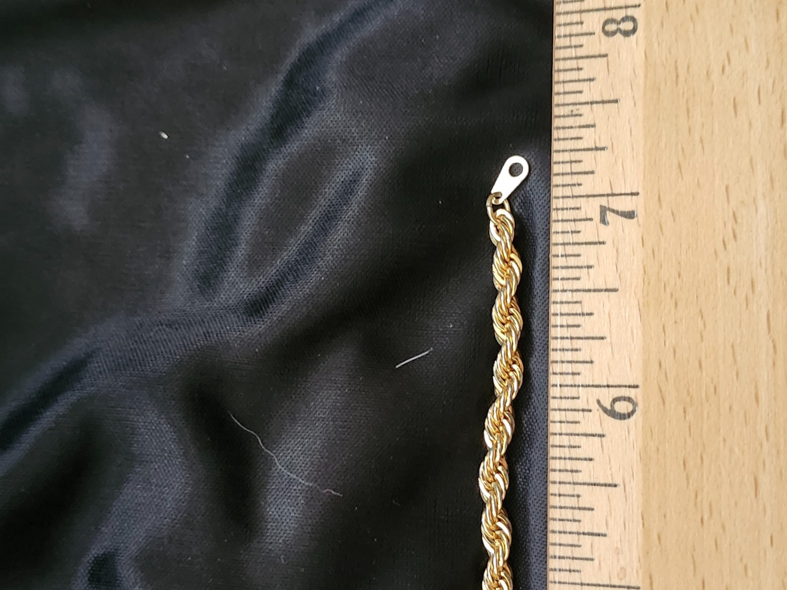 Vintage Park Lane Signed 7″ Gold Tone Rope Bracelet & DAILY SHIPPING!