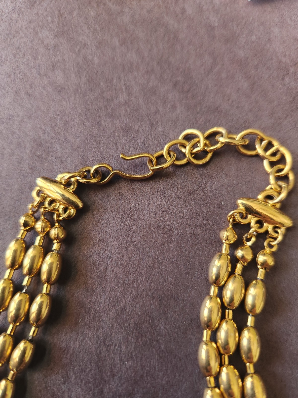 Gold Tone Monet Necklace, Ann Taylor Bracelet and Brooch.