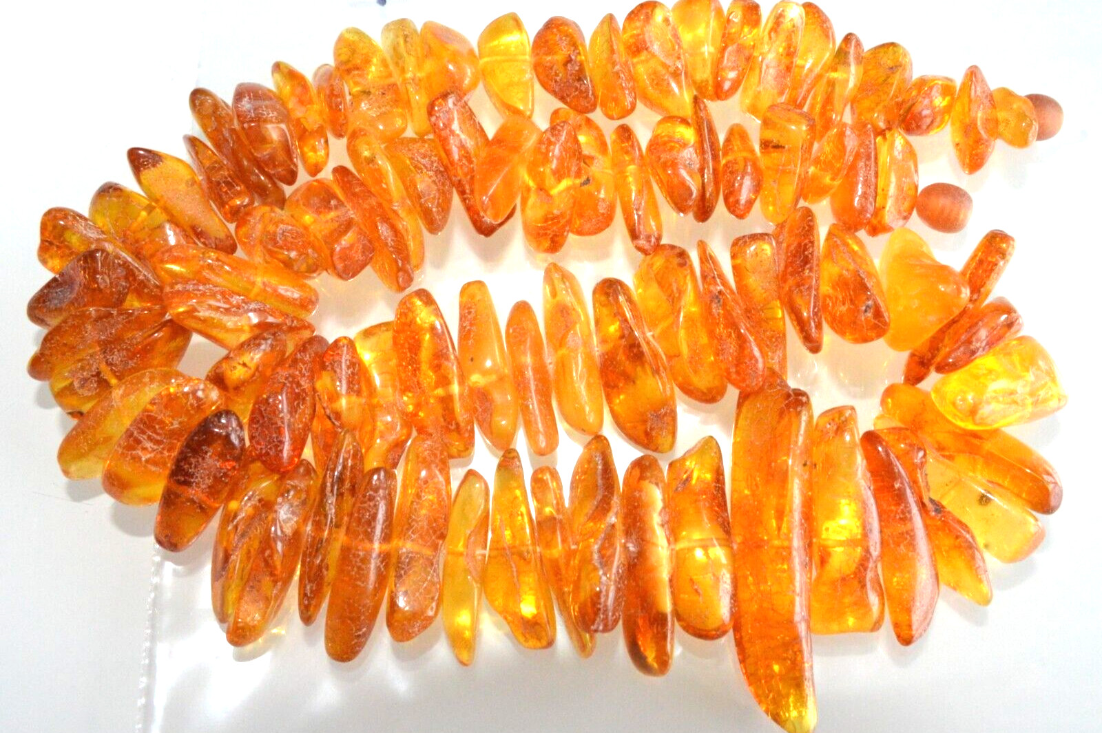 72gr RUSSIAN SOVIET BALTIC AMBER BEAD NECKLACE 琥珀 BRACELET STONE PENDANT EARRING