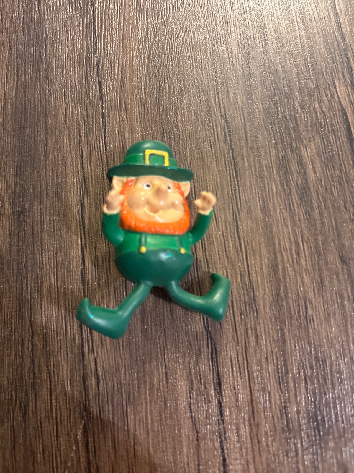 Vintage Bendable Posable Leprechaun Pin St Patrick’s Day Novelty