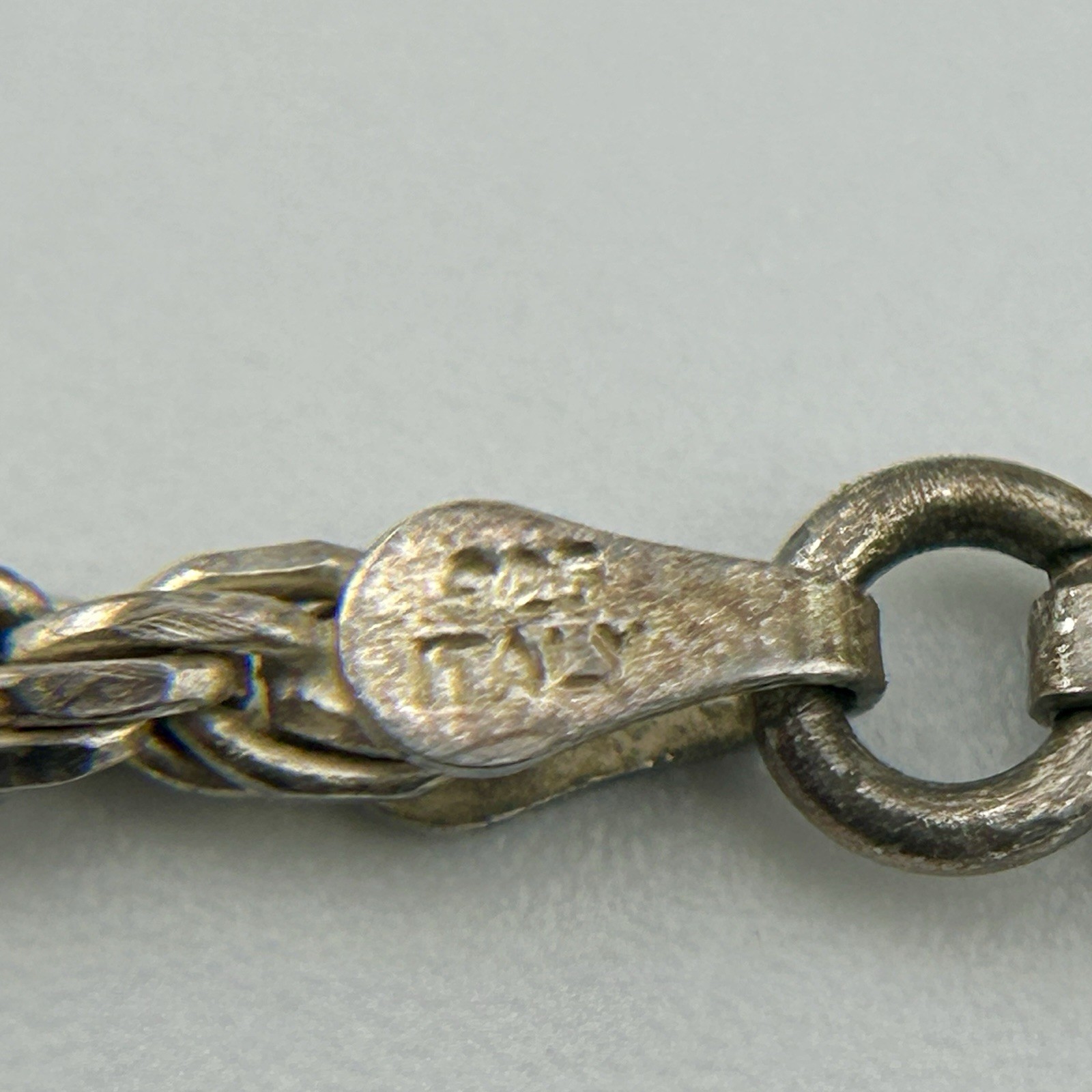 Sterling Wheat Spiga Silver Chain 925 Italy IJC 18″ 2.6mm 12g Spring Ring 80s