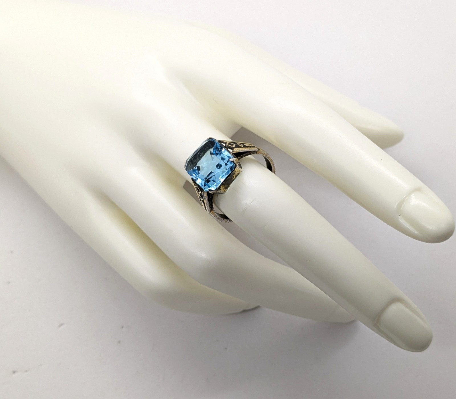Vintage Luxury Soviet RING Silver⭐875 stamp Star USSR-size: 8US (18.5mm) UA #100