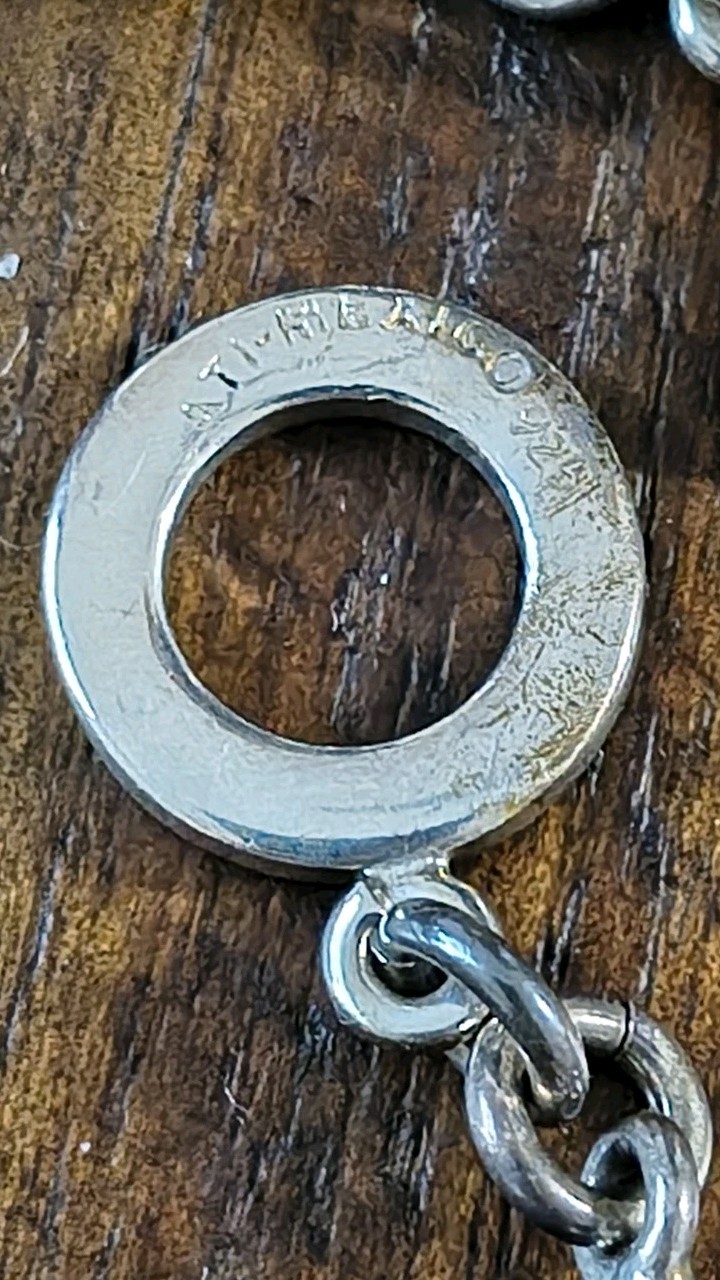 Vintage ATI Mexico 925 Toggle Lock On Black Cord Necklace 23.5″ Long