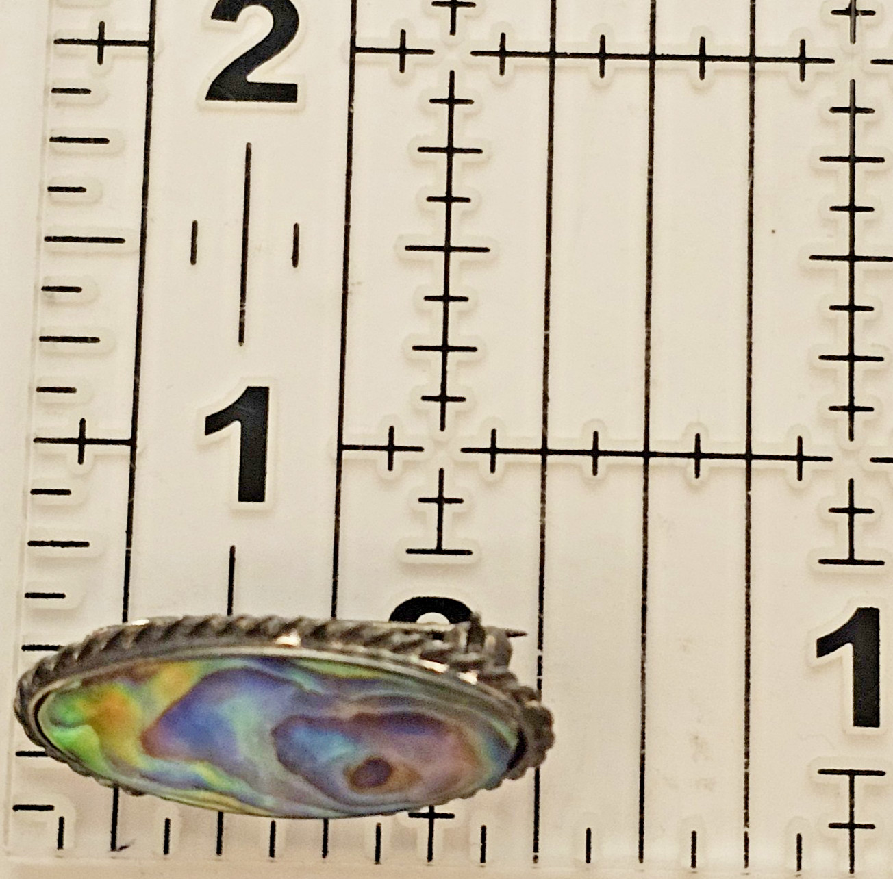 VTG Ariki Ataahua Sterling Silver Paua Abalone Brooch New Zealand Bee Symbol