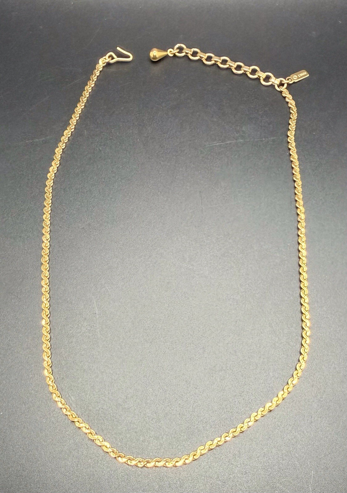 Vintage Gold Tone MONET Adjustable “S” Link Serpentine Chain 15” – 17” Length