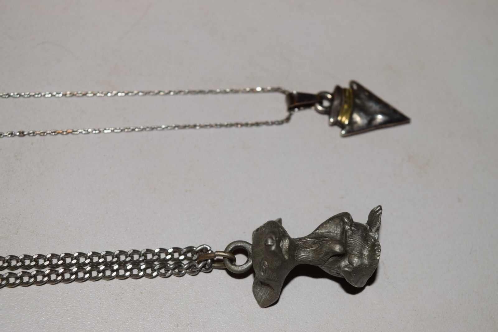 Vintage to now lot of 5-1 Chinas-1 Pewter BDA-1 Clm-1 Alex & Ani chain necklaces