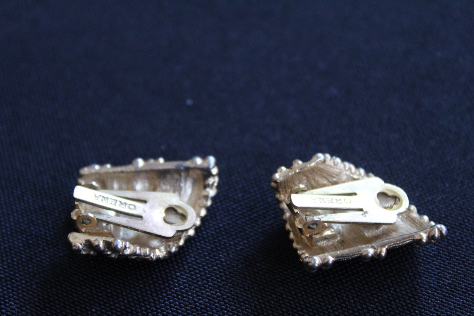 Vintage Orena Paris Gold Tone Earrings – Clip