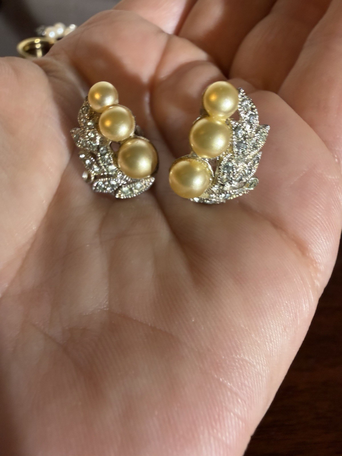 Lot of 7 Vintage 60’s Era Earrings Clip On Screw Back MCM Trifari Gold Silver