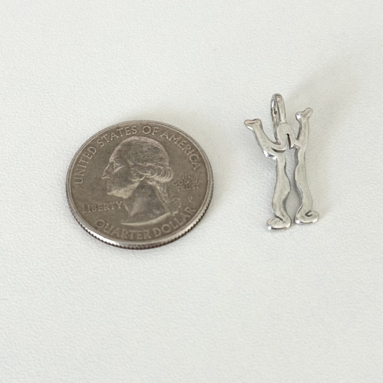 Vintage 925 Sterling Silver I Will Praise Figure Person Charm Pendant