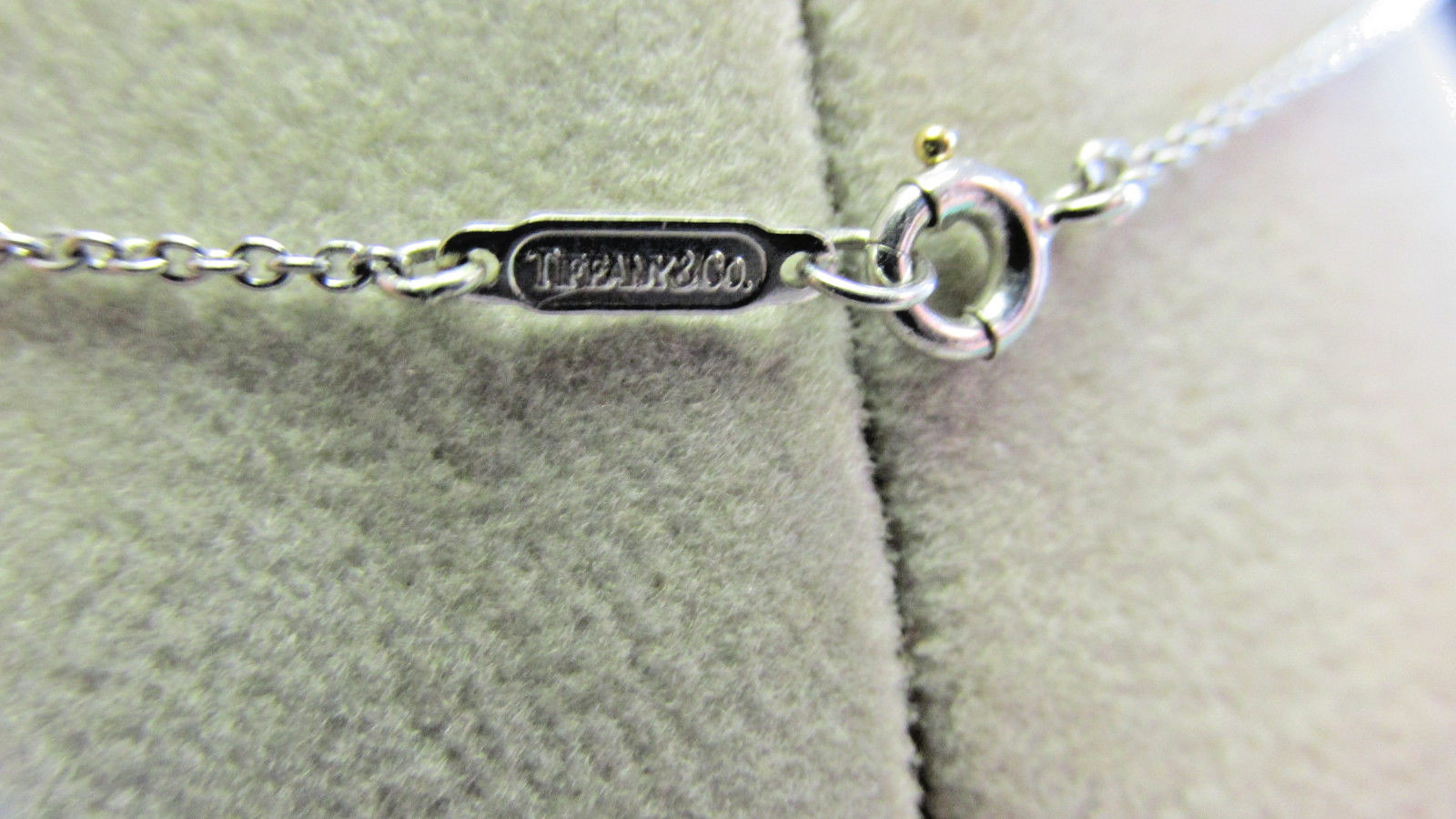 Tiffany & Company Platinum Diamond X Necklace 15 inch .035 ctw Make Offer