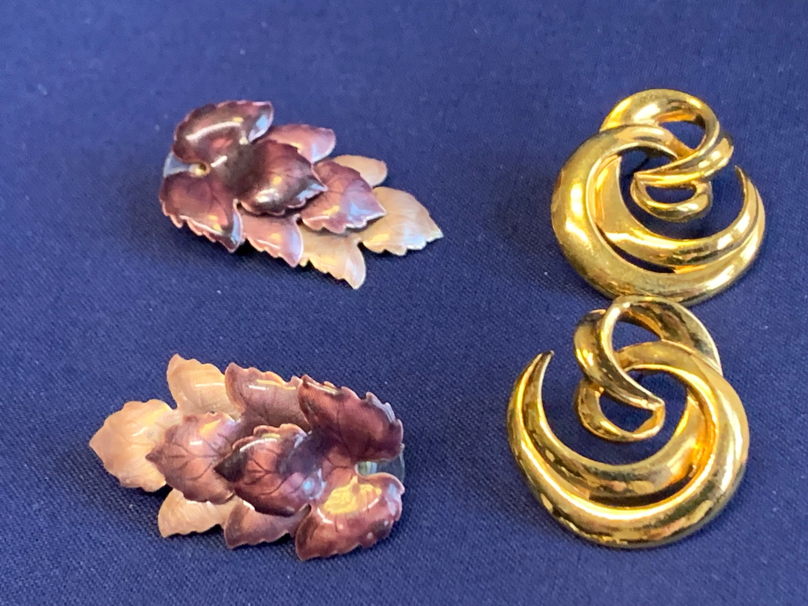 Vtg Earring Lot Costume Jewelry Monet LTR Avon Camphor Glass Enamel Faux Gems